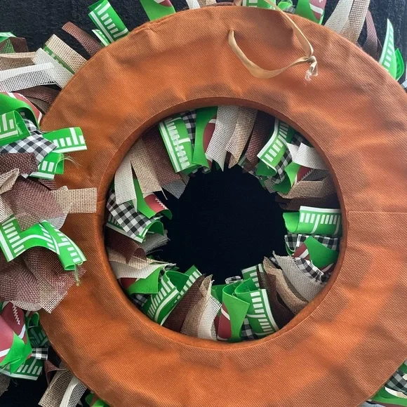 NWT 2 “Celebrate It” Football Themed Wreath & Door Decor Banners - Picture 3 of 13